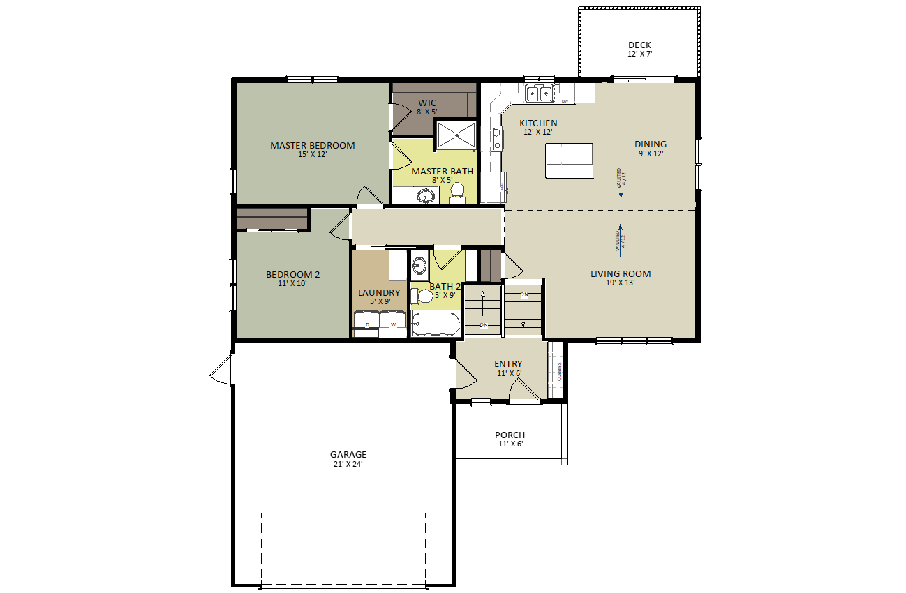 Cedar Grove First Floor Floor Plan